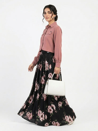 Floral Printed Maxi Dress Imported