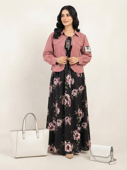 Floral Printed Maxi Dress Imported