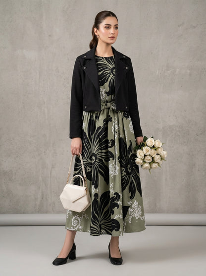 Floral Printed Maxi Dress Imported