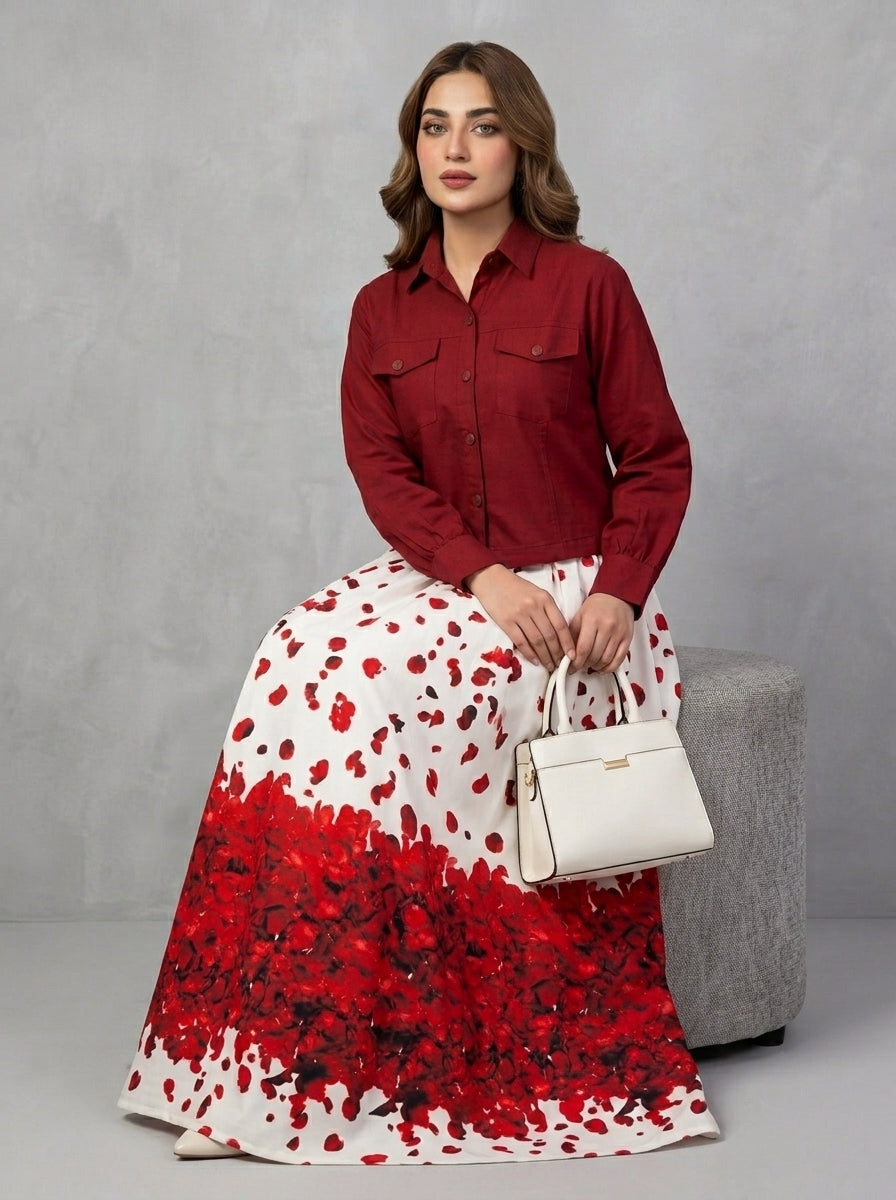Floral Printed Maxi Dress Imported