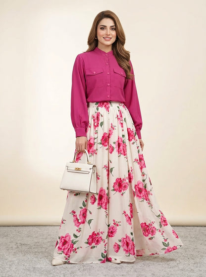 Floral Printed Maxi Dress Imported