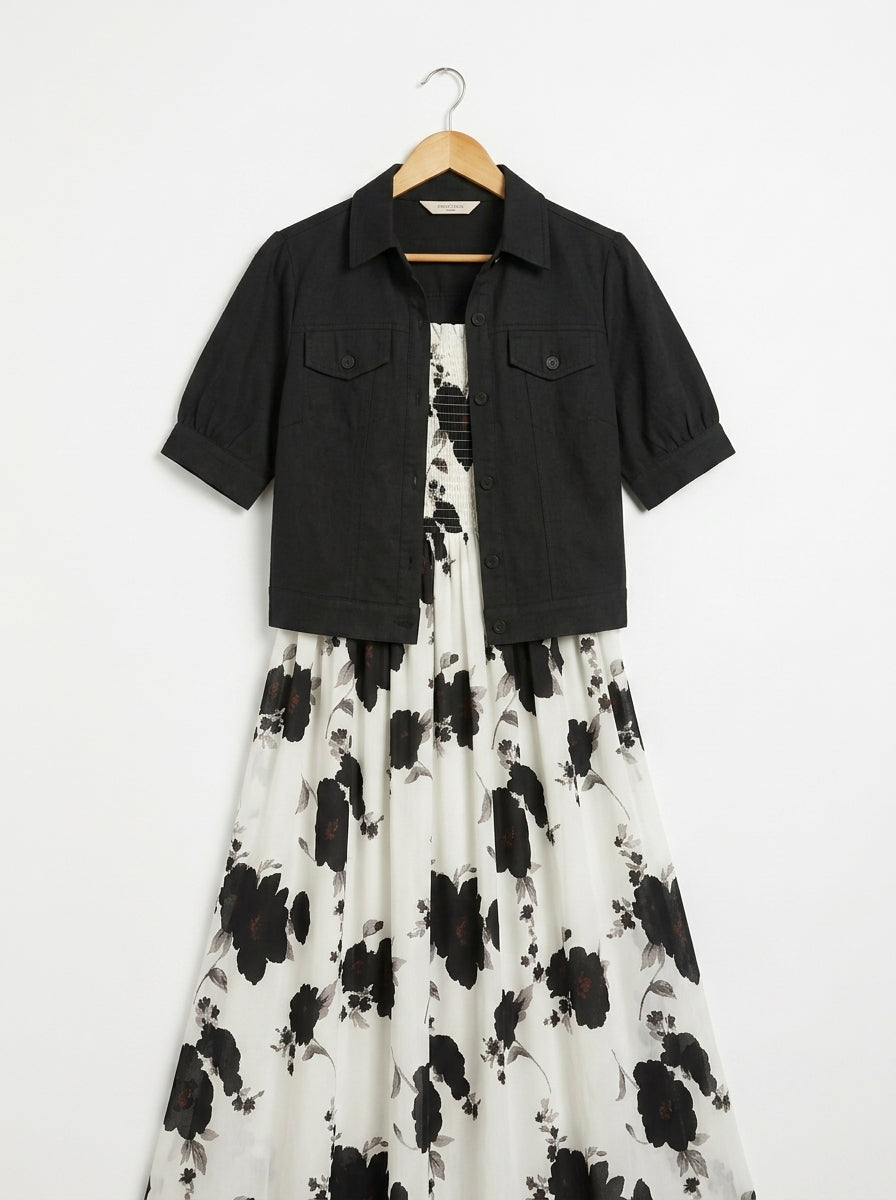 Floral Printed Maxi Dress Imported