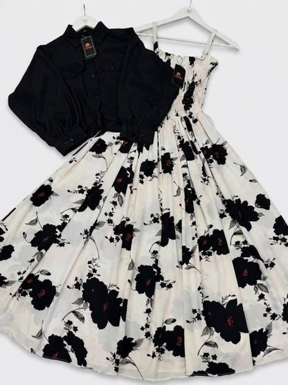 Floral Printed Maxi Dress Imported