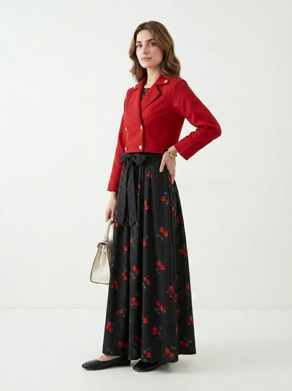 Floral Printed Maxi Dress Imported