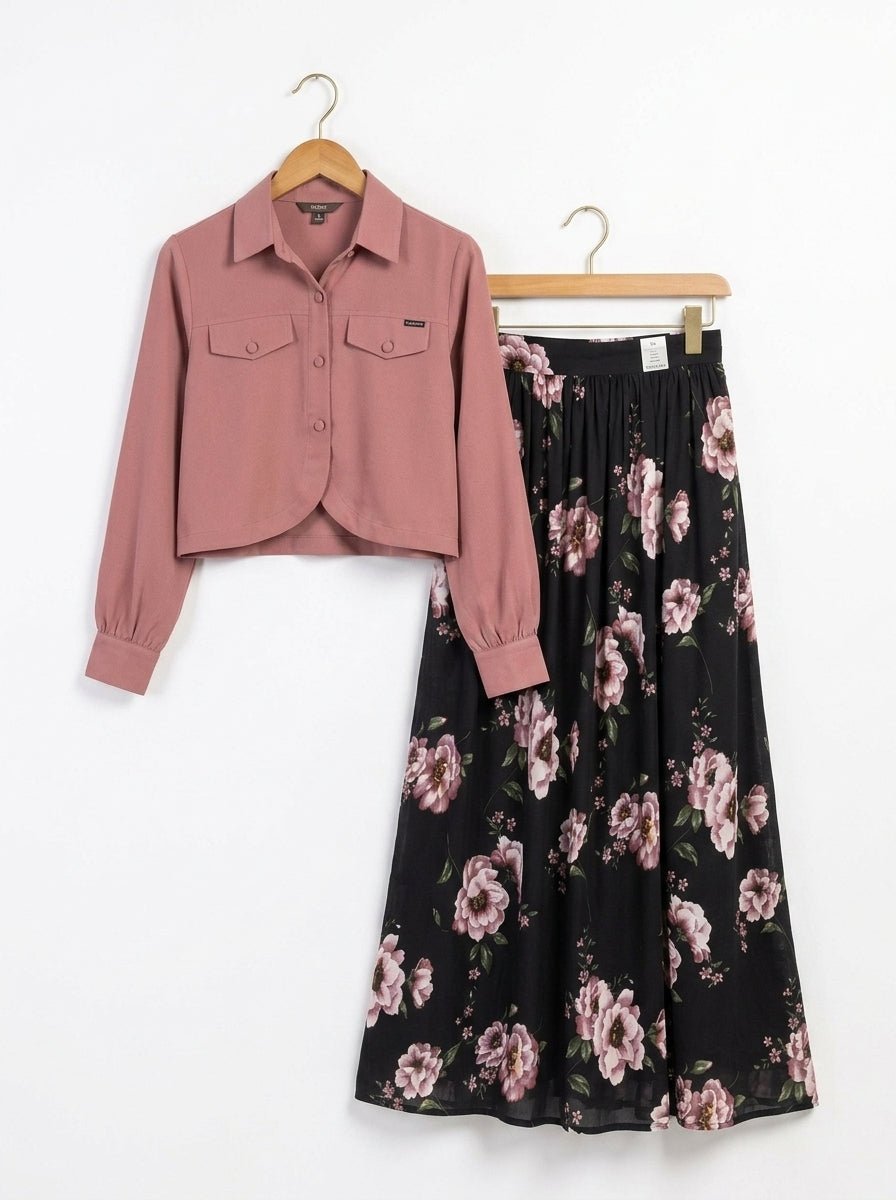 Floral Printed Maxi Dress Imported