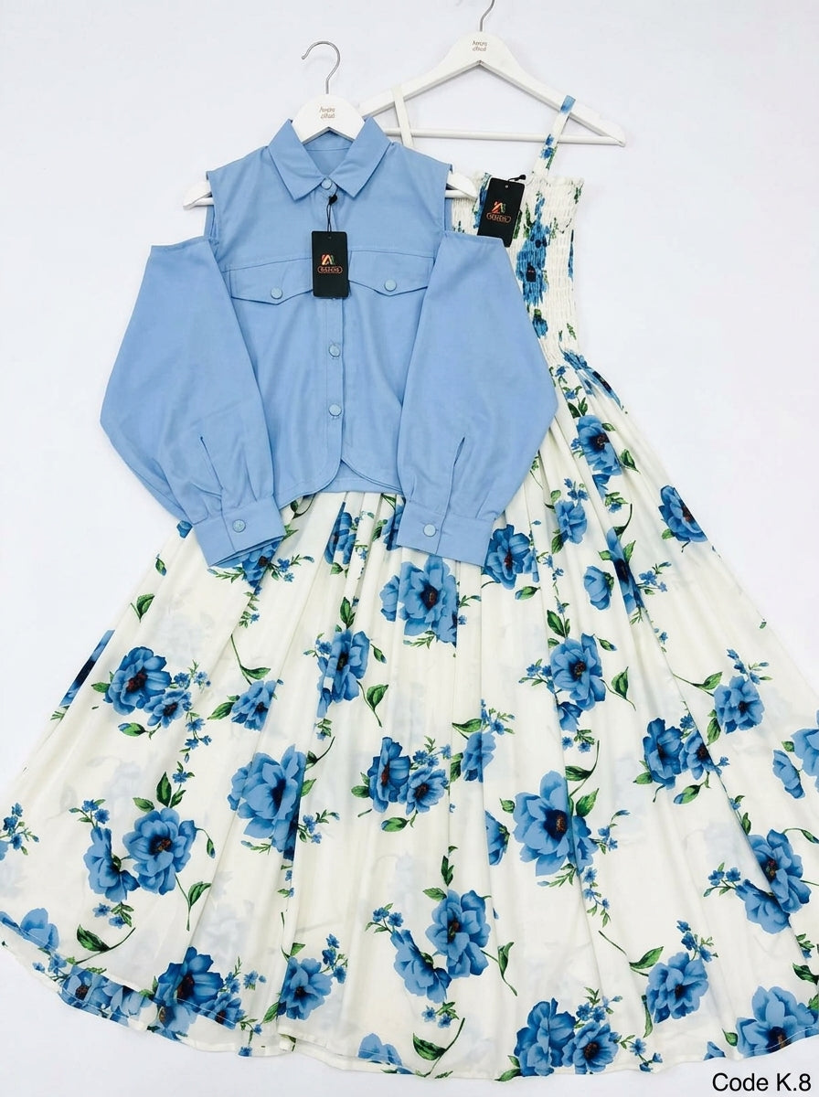 Floral Printed Maxi Dress Imported