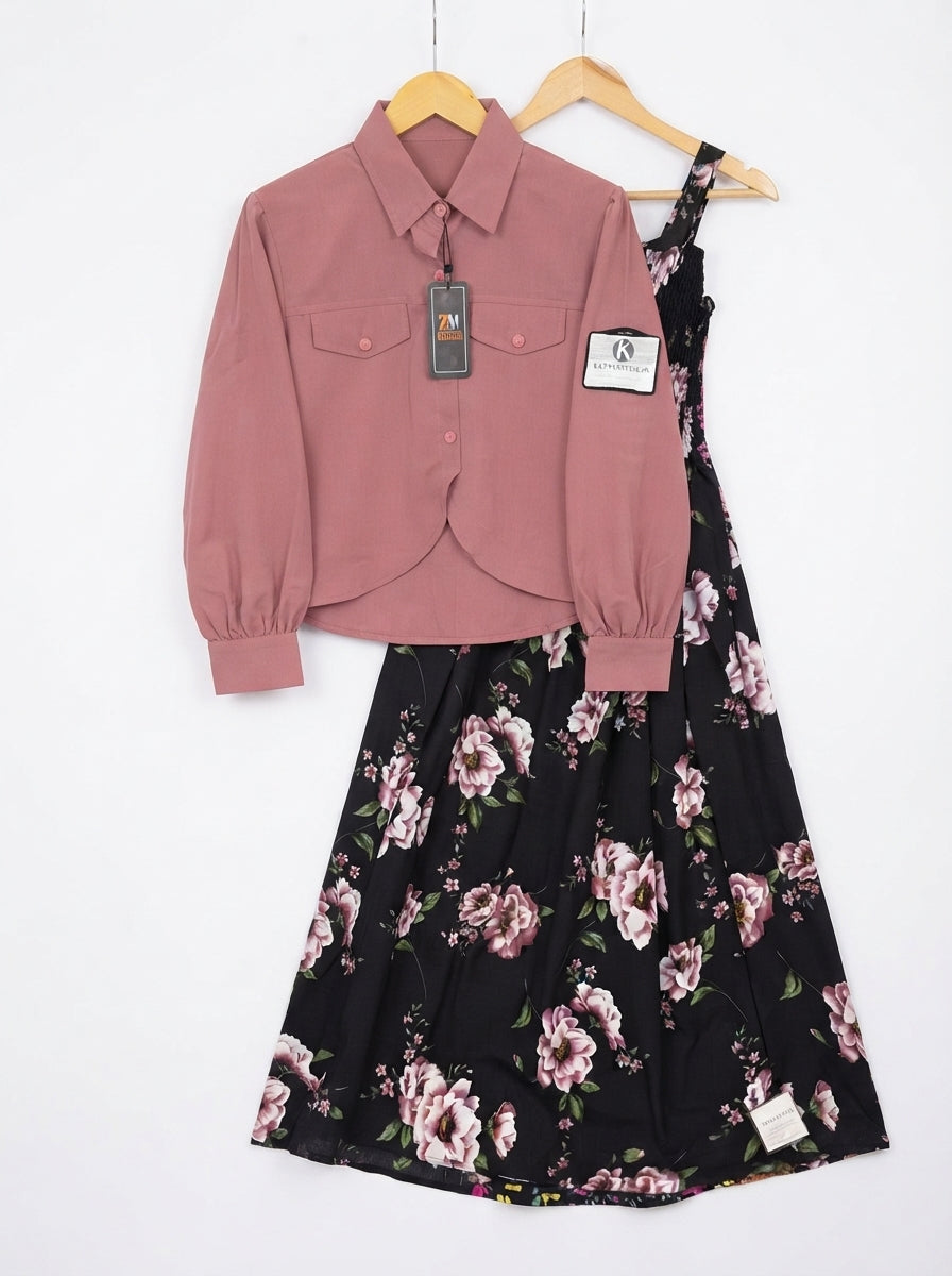 Floral Printed Maxi Dress Imported