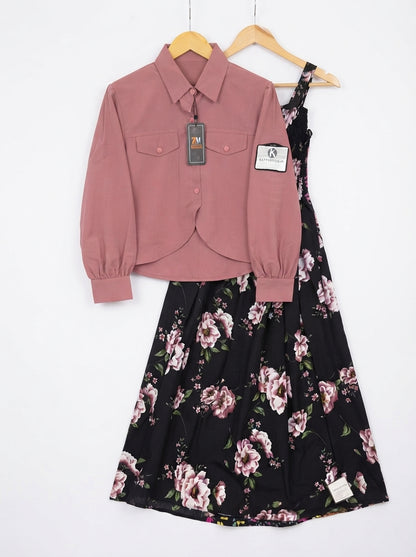 Floral Printed Maxi Dress Imported