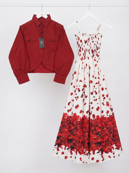 Floral Printed Maxi Dress Imported