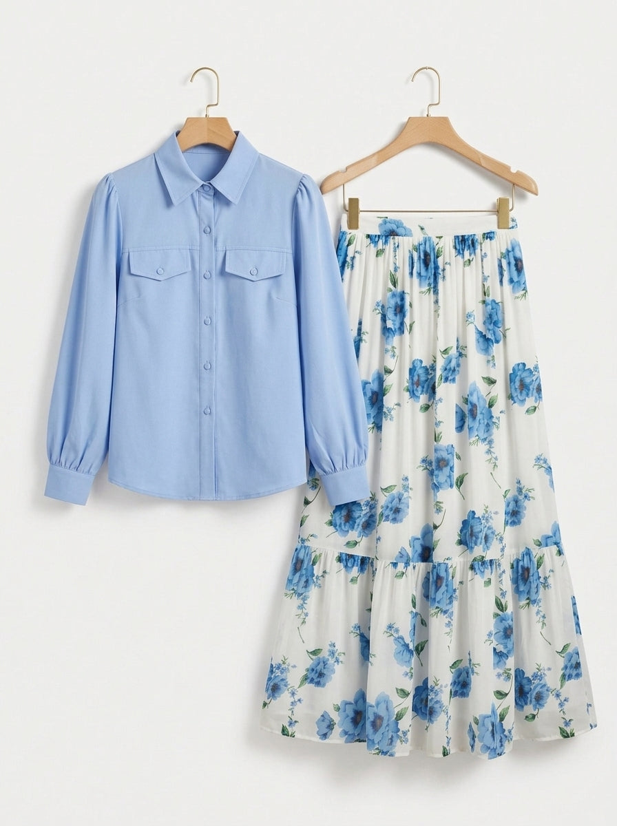 Floral Printed Maxi Dress Imported