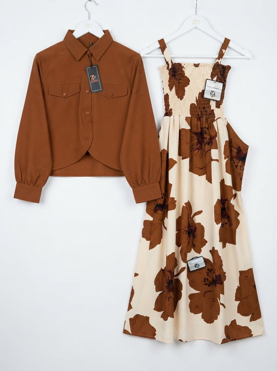 Floral Printed Maxi Dress Imported