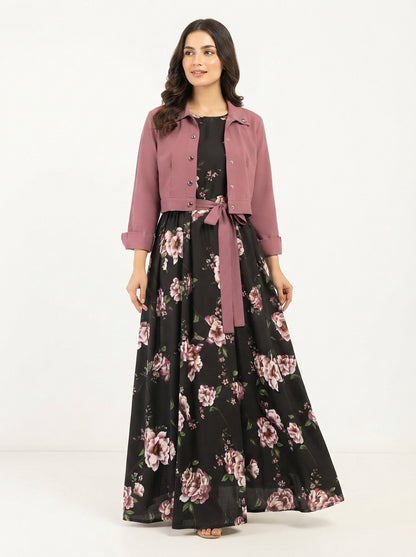 Floral Printed Maxi Dress Imported