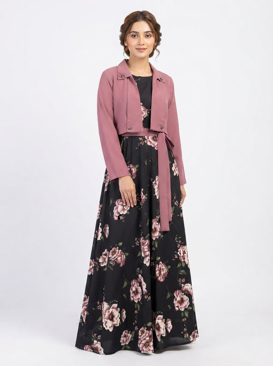 Floral Printed Maxi Dress Imported
