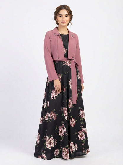Floral Printed Maxi Dress Imported