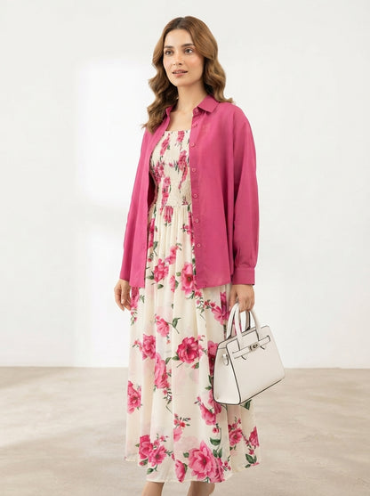 Floral Printed Maxi Dress Imported