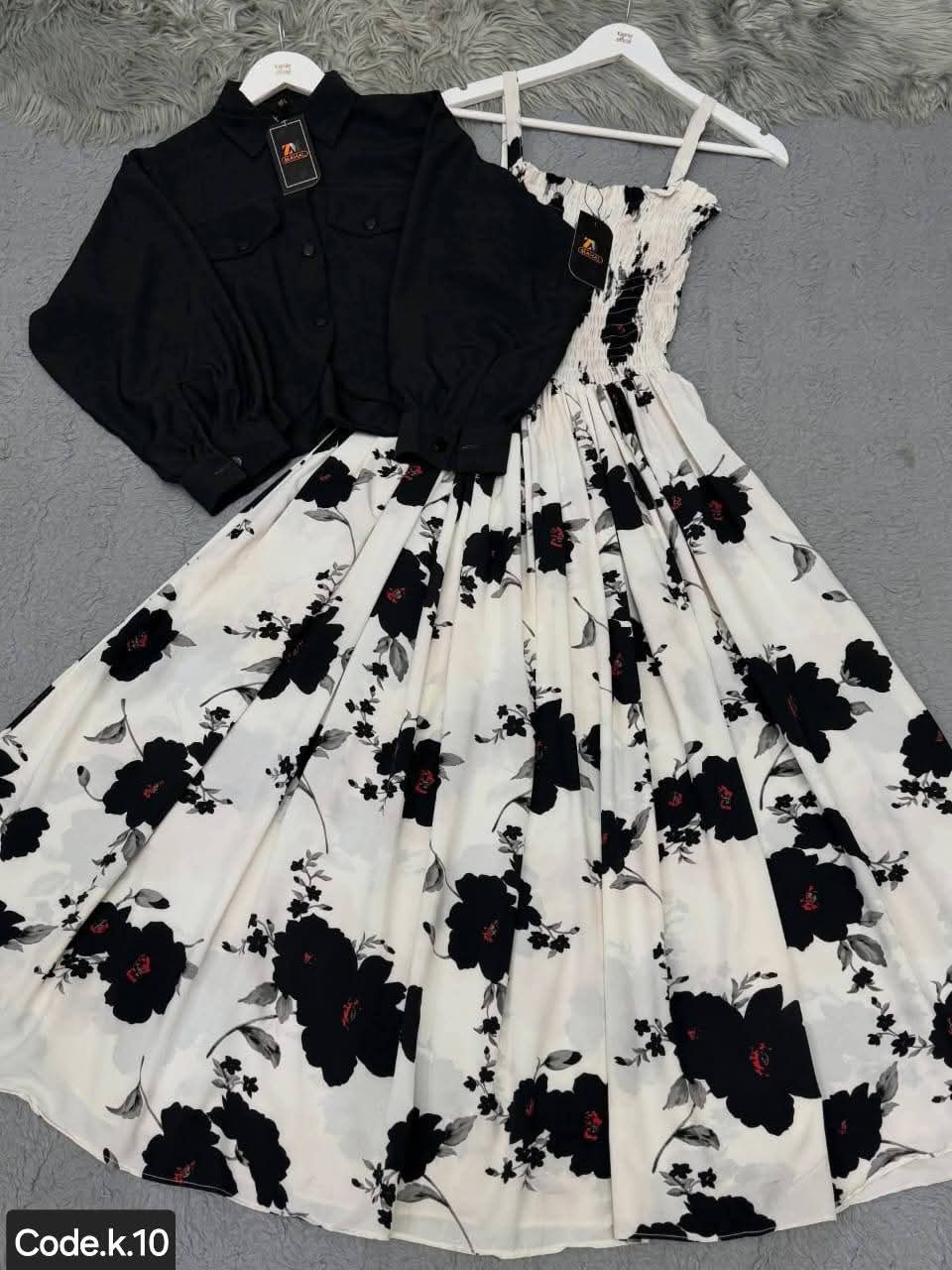 Floral Printed Maxi Dress Imported